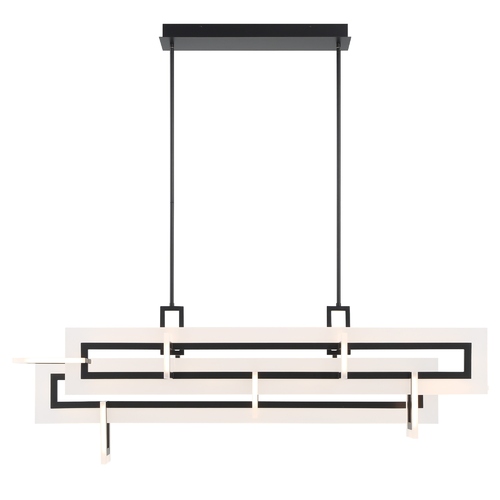 Eurofase Lighting Inizio 55-Inch LED Linear Chandelier in Black by Eurofase 46806-017