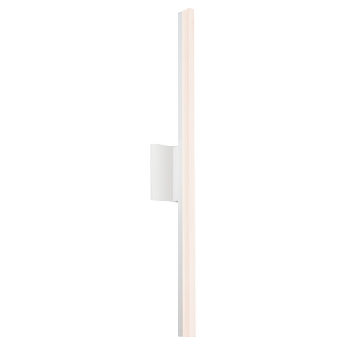 Stiletto LED Satin White LED Bathroom Light - Vertical Mounting Only by Sonneman Lighting