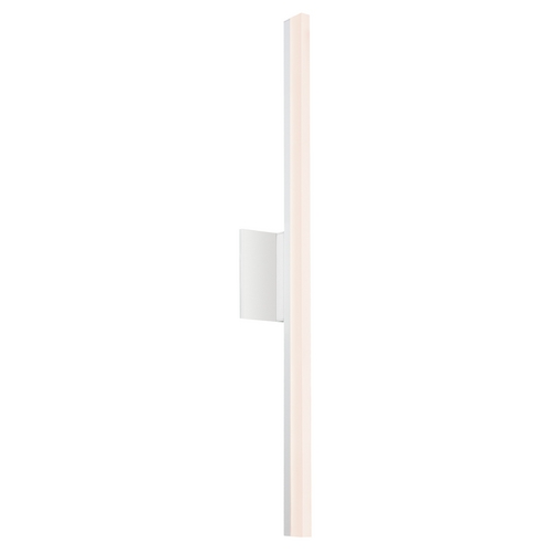 Sonneman Lighting Stiletto LED Satin White LED Bathroom Light - Vertical Mounting Only by Sonneman Lighting 2342.03-DIM