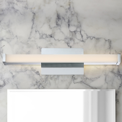 Quoizel Lighting Platinum Promenade Polished Chrome LED Bathroom Light - Vertical or Horizontal Mounting PCPE8519C