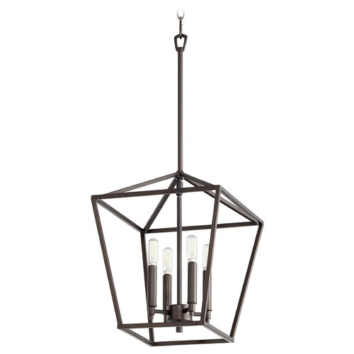 Quorum Lighting Gabriel Oiled Bronze Pendant by Quorum Lighting 604-4-86