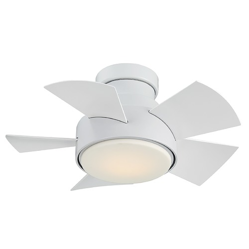 Modern Forms by WAC Lighting Vox 26-Inch LED Hugger Fan in Matte White 3500K by Modern Forms FH-W1802-26L-35-MW