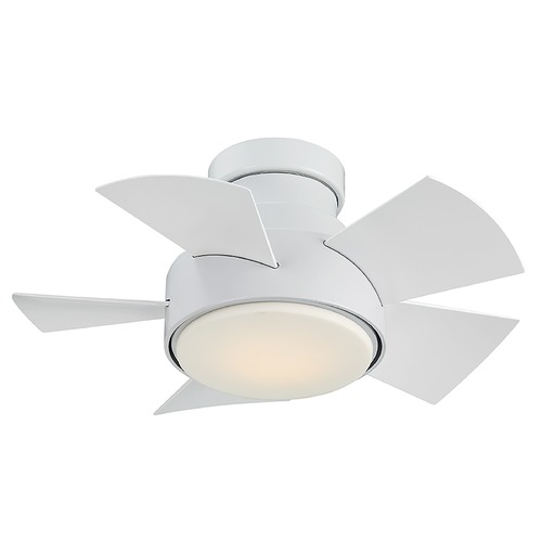 Vox 26-Inch LED Hugger Fan in Matte White 3500K by Modern Forms