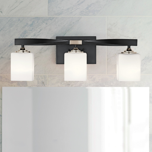 Marette 22.75-Inch Black Vanity Light by Kichler Lighting