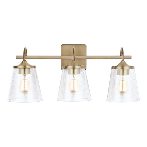 Jayne 24.25-Inch Vanity Light in Aged Brass by Capital Lighting