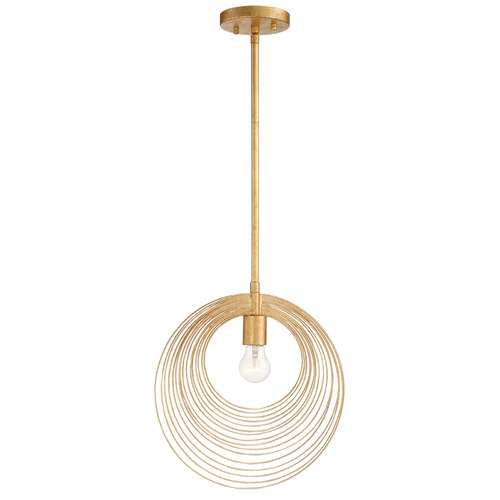 Crystorama Lighting Doral 14-Inch Pendant in Renaissance Gold by Crystorama Lighting DOR-B7701-RG