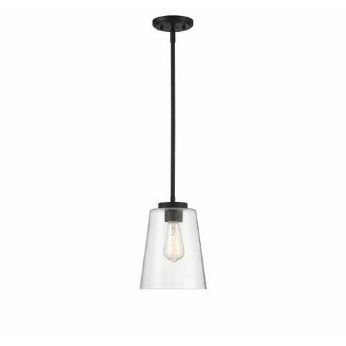 Calhoun Mini Pendant in Matte Black by Savoy House