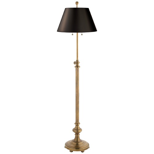 E.F. Chapman Overseas Adjustable Floor Lamp in Brass by Visual Comfort Signature