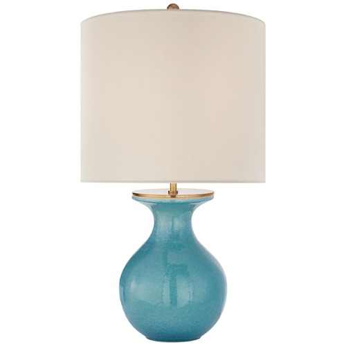 Visual Comfort Signature Collection Kate Spade New York Albie Desk Lamp in Turquoise by Visual Comfort Signature KS3616STUL