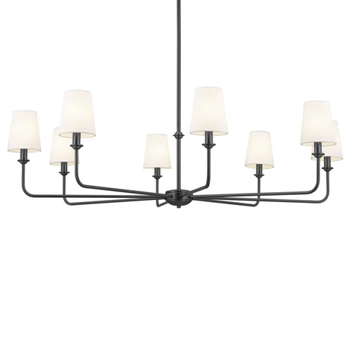Pallas 8-Light Chandelier in Black by Kichler Lighting