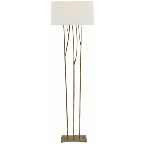 Visual Comfort Signature Collection Visual Comfort Signature Collection Aspen Gilded Iron Floor Lamp with Rectangle Shade S1050GI-L