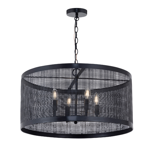 Hatcher 24-Inch 4-Light Pendant in Black by Maxim Lighting