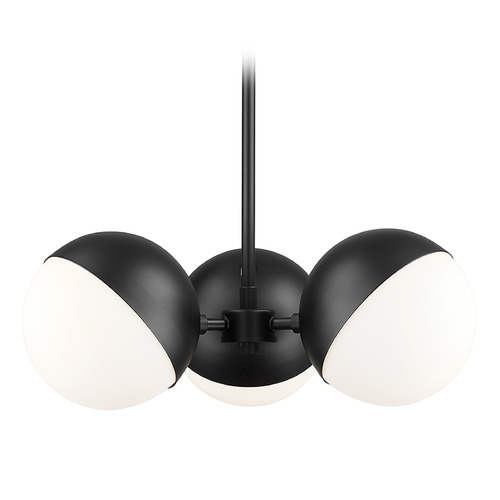 Z-Lite Realm Sphere Matte Black Mini-Chandelier