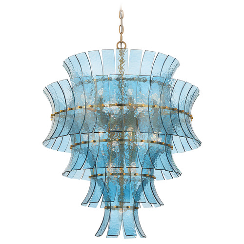 Crystorama Lighting Abigail Aged Brass Chandelier