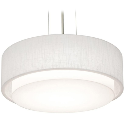 Afx Lighting Sanibel Black Pendant Light with Drum Shade