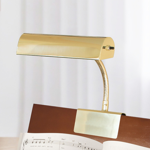 Grand Piano Clamp Lamp in Polished Brass by House of Troy Lighting