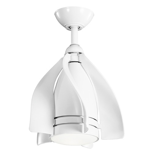 Kichler Lighting Terna 15-Inch LED Fan in White by Kichler Lighting 300230WH