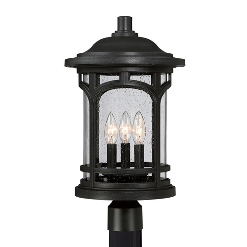 Marblehead Post Light in Mystic Black by Quoizel Lighting