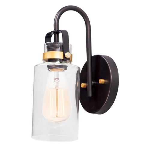 Magnolia Bronze & Gold Sconce by Maxim Lighting