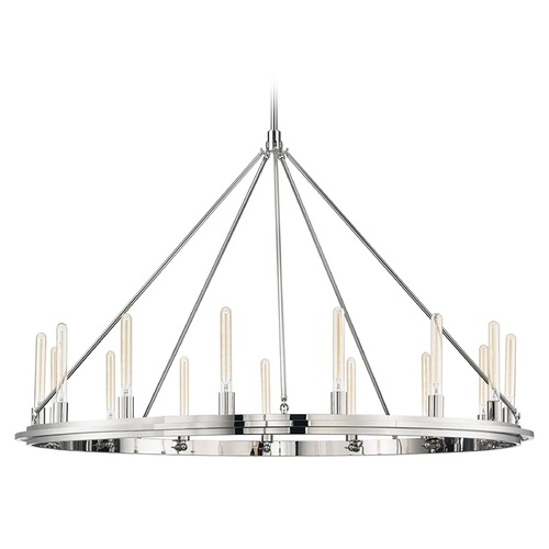 Chambers Polished Nickel Pendant by Hudson Valley Lighting