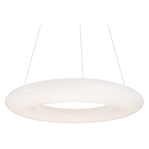 Kuzco Lighting Modern White LED Pendant with White Shade 3000K 6900LM by Kuzco Lighting PD80736