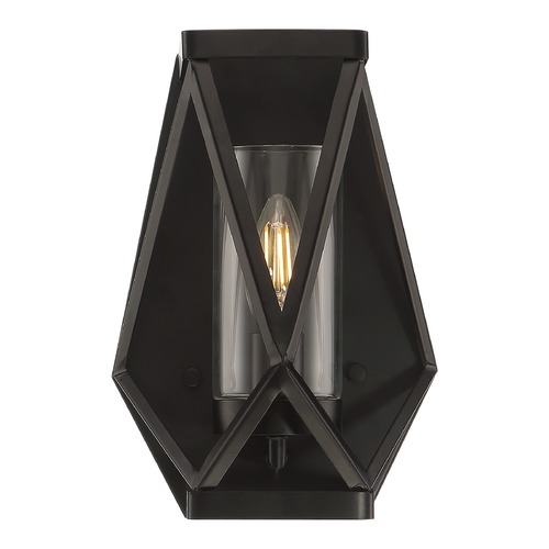 Zemi Black Sconce by Satco Lighting