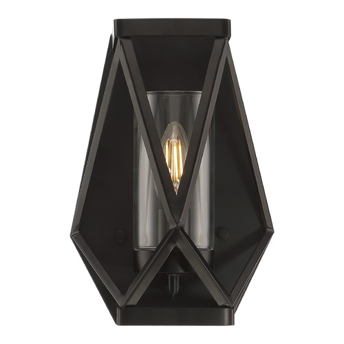 Satco Lighting Zemi Black Sconce by Satco Lighting 60/7301