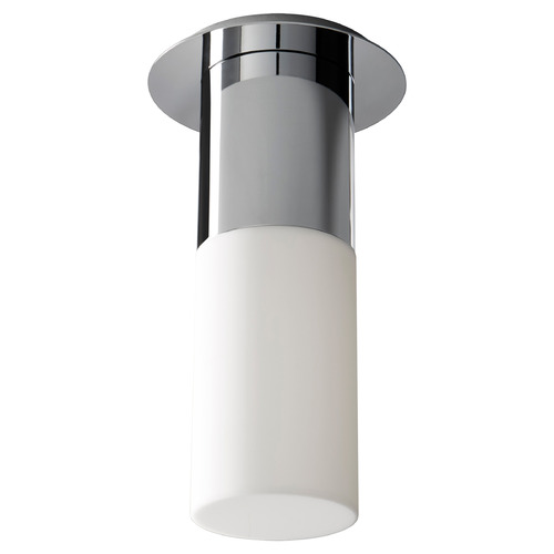 Pilar Large Acrylic Ceiling Mount in Nickel by Oxygen Lighting