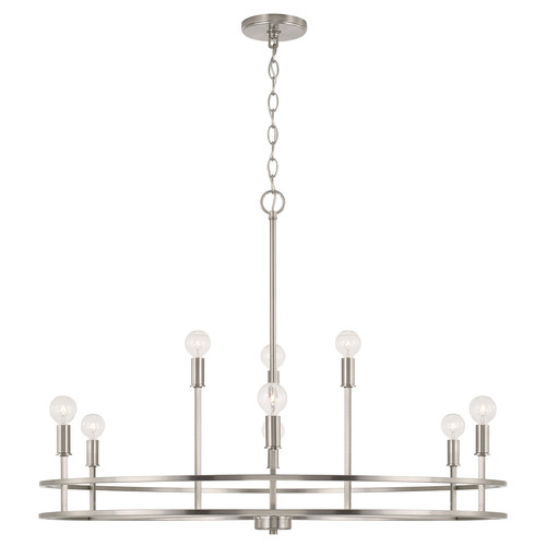 Fuller 9-Light Chandelier in Nickel by HomePlace by Capital Lighting