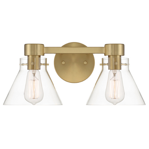 Designers Fountain Willow Creek Brushed Gold Bathroom Light