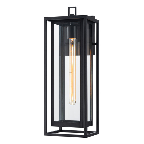 Matteo Lighting Stratford Matte Black Outdoor Wall Light