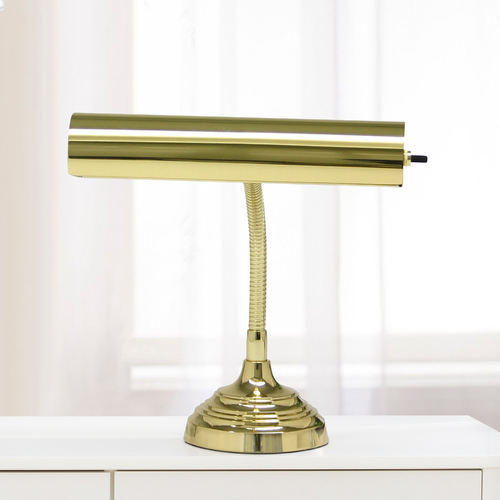 Piano Lamp in Polished Brass by House of Troy Lighting