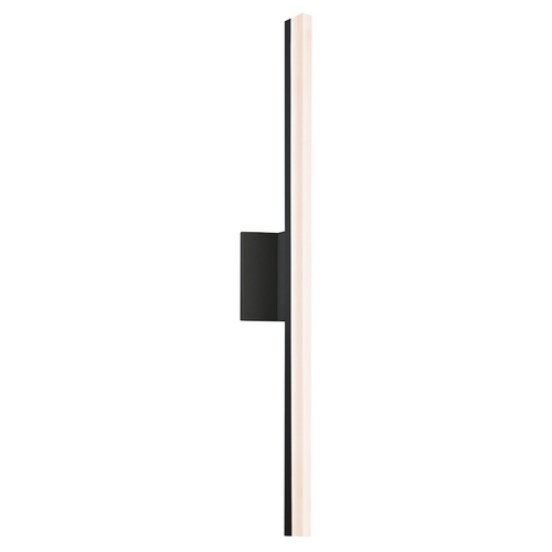 Stiletto LED Satin Black LED Bathroom Light - Vertical Mounting Only by Sonneman Lighting