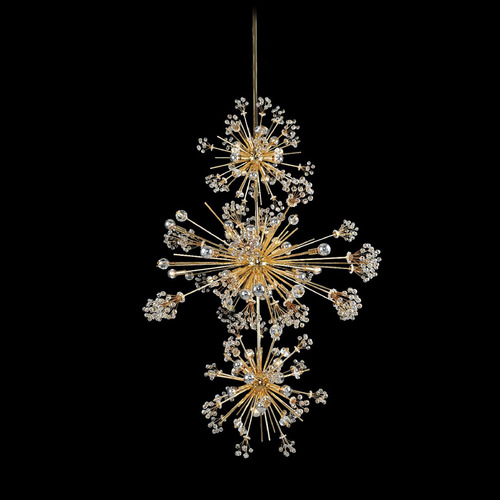 Allegri Crystal Constellation 18k Gold Pendant Light