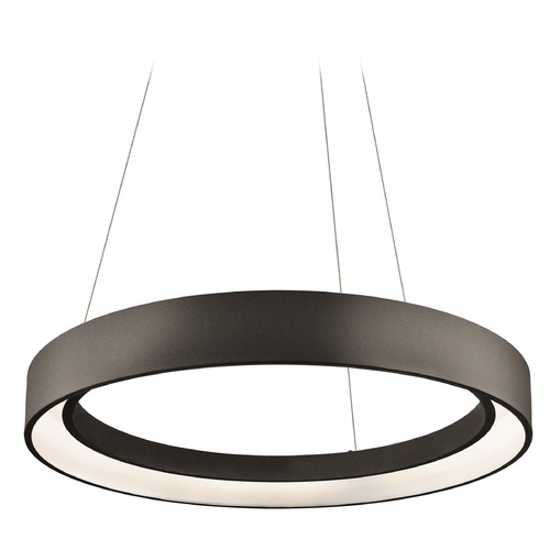 Fornello 23.50-Inch LED Pendant in Sand Textured Black by Elan Lighting