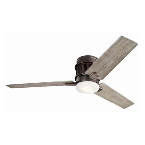 Chiara 52-Inch LED Hugger Fan in Olde Bronze by Kichler Lighting