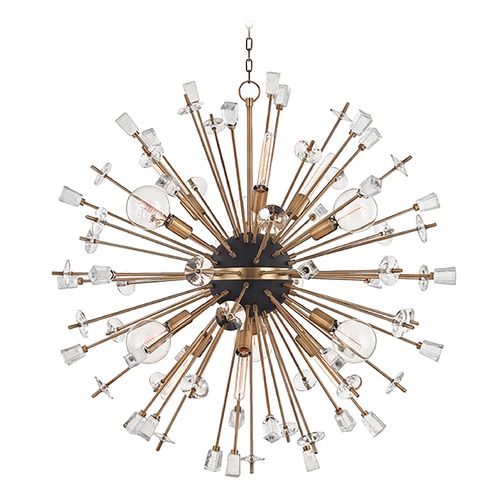 Liberty Aged Brass Chandelier by Hudson Valley Lighting