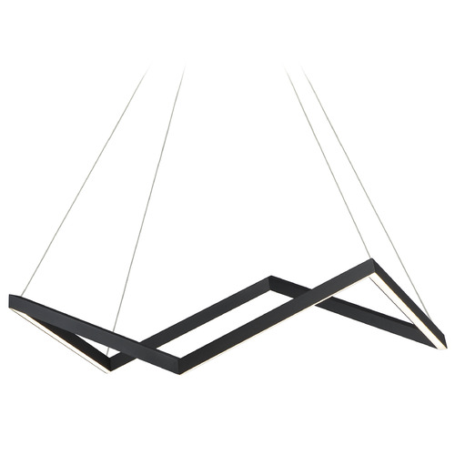 Stealth Large LED Pendant in Black by ET2 Lighting