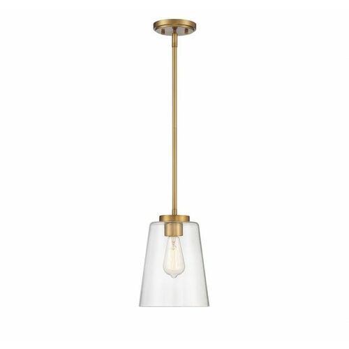 Calhoun Mini Pendant in Warm Brass by Savoy House