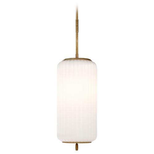 Visual Comfort Signature Collection Thomas OBrien Eden Medium Pendant in Antique Brass by Visual Comfort Signature TOB5160HABWG