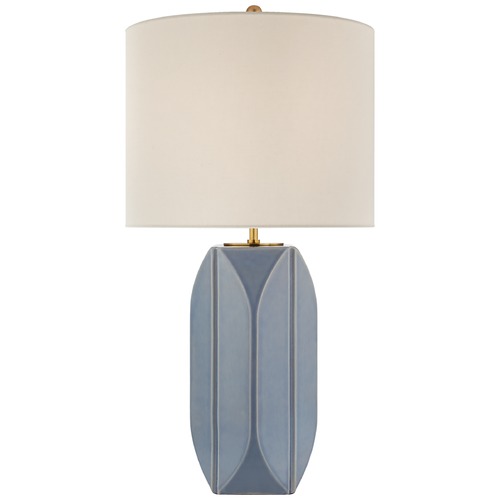 Visual Comfort Signature Collection Kate Spade New York Carmilla Lamp in Polar Blue by Visual Comfort Signature KS3630PBCL