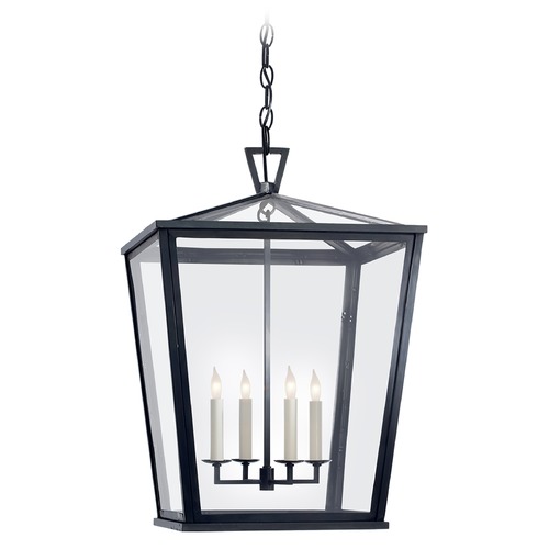 Visual Comfort Signature Collection E.F. Chapman Darlana Hanging Lantern in Bronze by Visual Comfort Signature CHO5085BZ