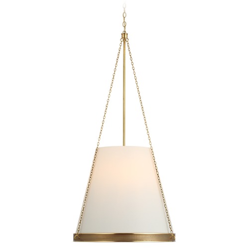Marie Flanigan Reese 23-Inch Pendant in Soft Brass by Visual Comfort Signature