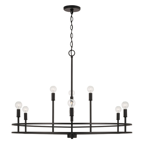 Fuller 9-Light Chandelier in Black by HomePlace by Capital Lighting