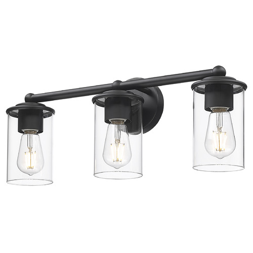 Z-Lite Thayer Matte Black Bathroom Light