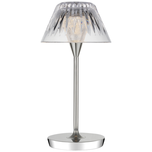 Blaze 12-Inch Rechargeable Lamp in Polished Nickel by VC Signature