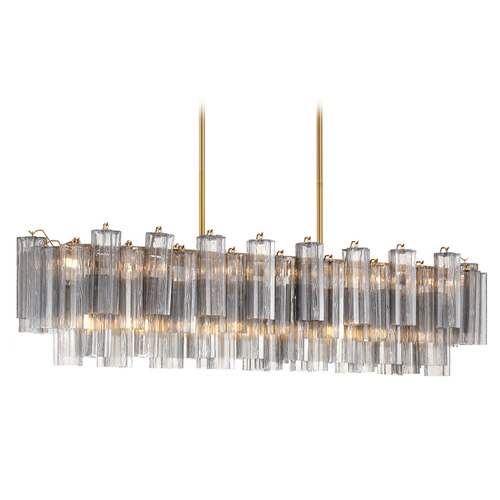 Crystorama Lighting Addis Aged Brass Island Light