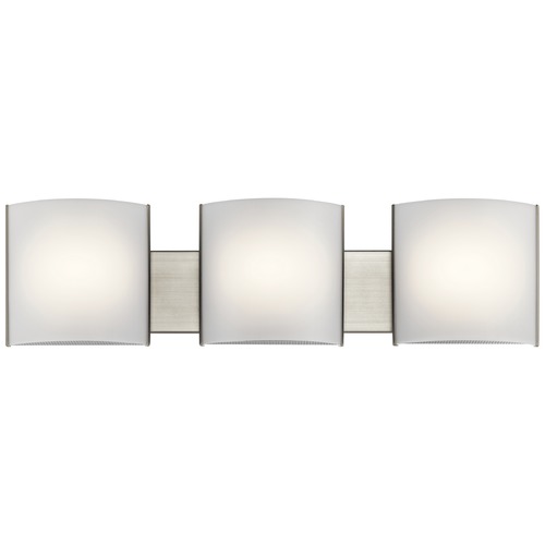 30-Inch Brushed Nickel LED Vanity Light with Acrylic Diffuser by Kichler Lighting