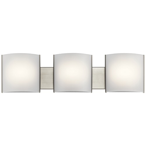 Kichler Lighting 30-Inch Brushed Nickel LED Vanity Light with Acrylic Diffuser by Kichler Lighting 10799NILED