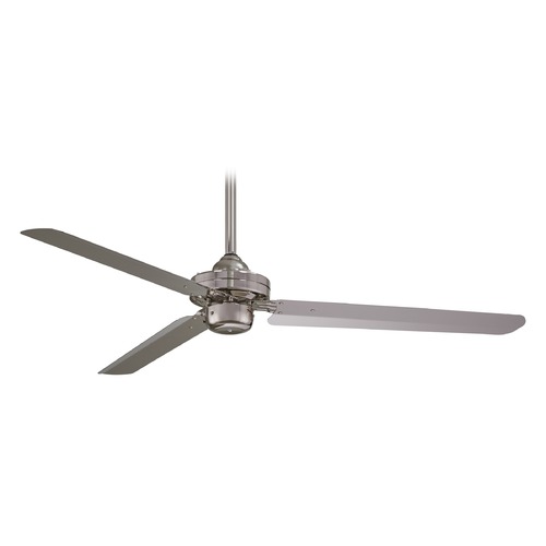 Steal 54-Inch Ceiling Fan in Brushed Nickel by Minka Aire